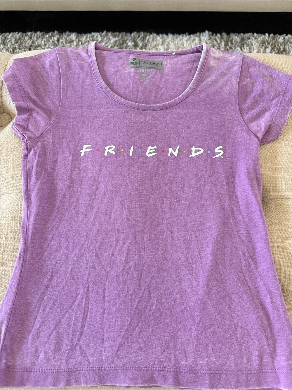 Warner Bros. Lavender FRIENDS Logo Tee